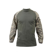Camisa táctica COBAT ACU DIGITAL, manga larga, material transpirable, bolsillos con cremallera y 3 velcros en manga derecha