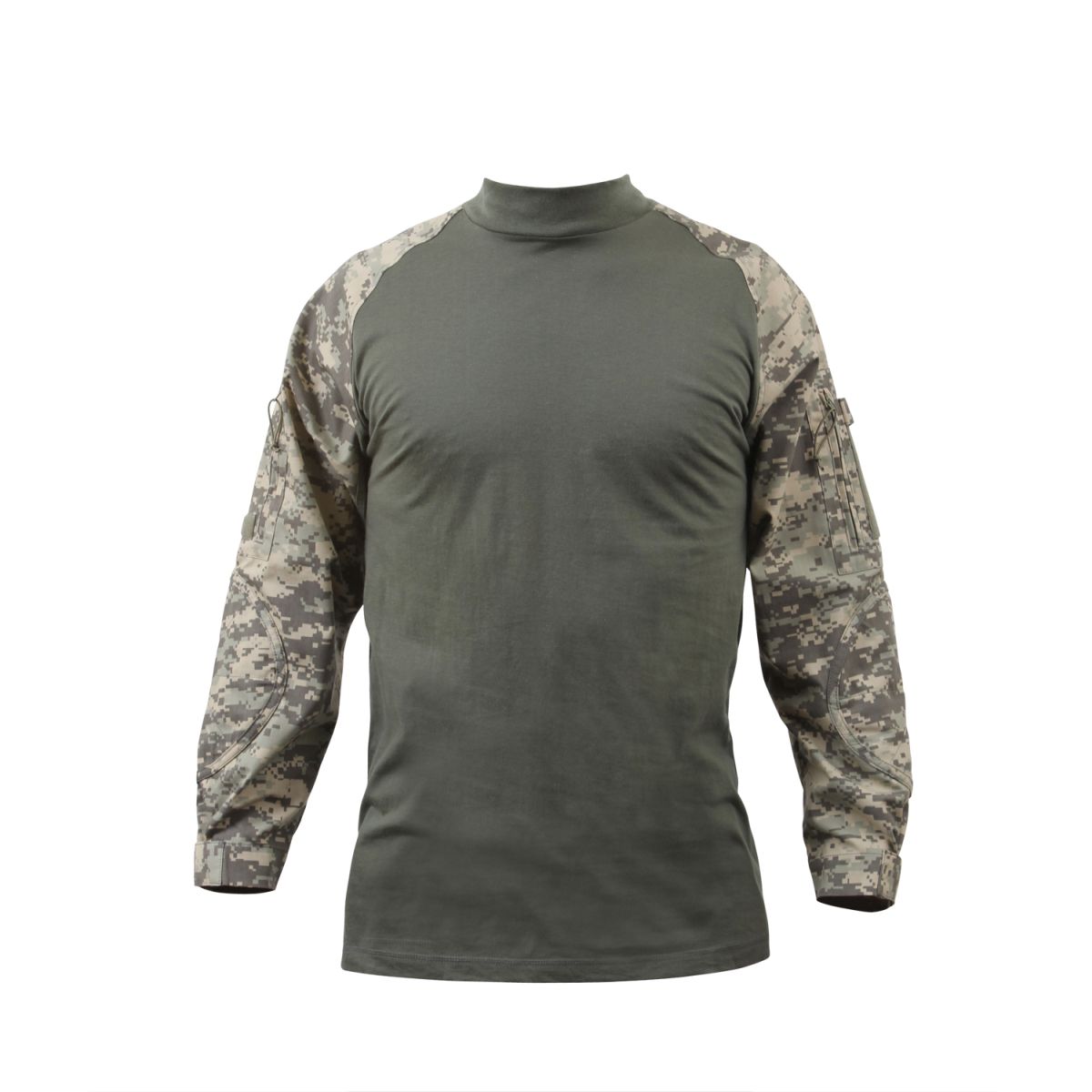 Camisa táctica COBAT ACU DIGITAL, manga larga, material transpirable, bolsillos con cremallera y 3 velcros en manga derecha