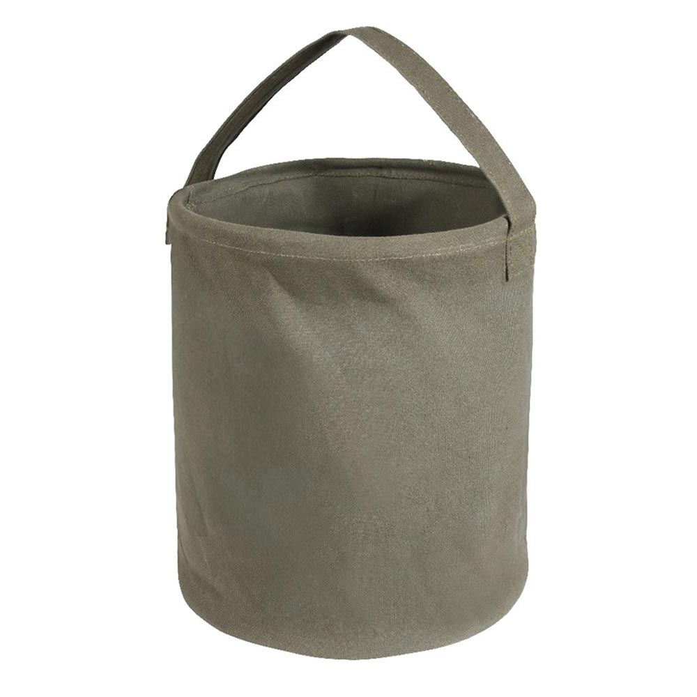 Recipiente de agua plegable de lona KHAKI pequeño, 25 x 23 cm