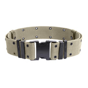 Cinturón US C2 Issue estilo Marine Corps en khaki con hebilla FASTEX y ojales para equipamiento