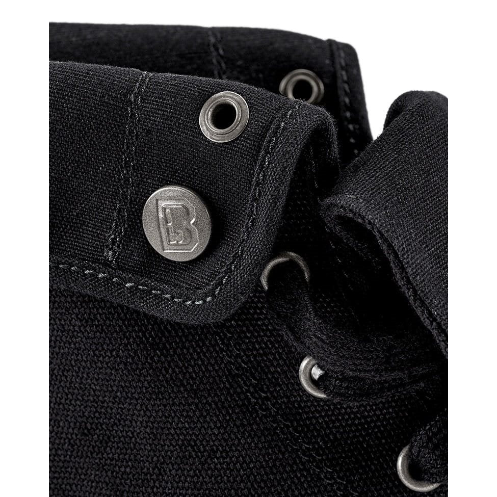 Zapatillas Military Sneaker negras de lona, parte superior 100% algodon