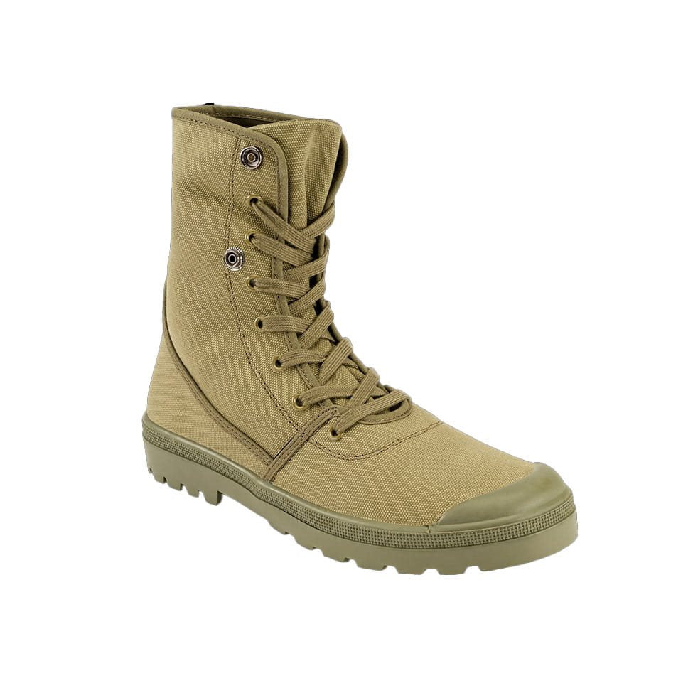 Zapatillas Military Sneaker verdes de lona, exterior 100% algodón