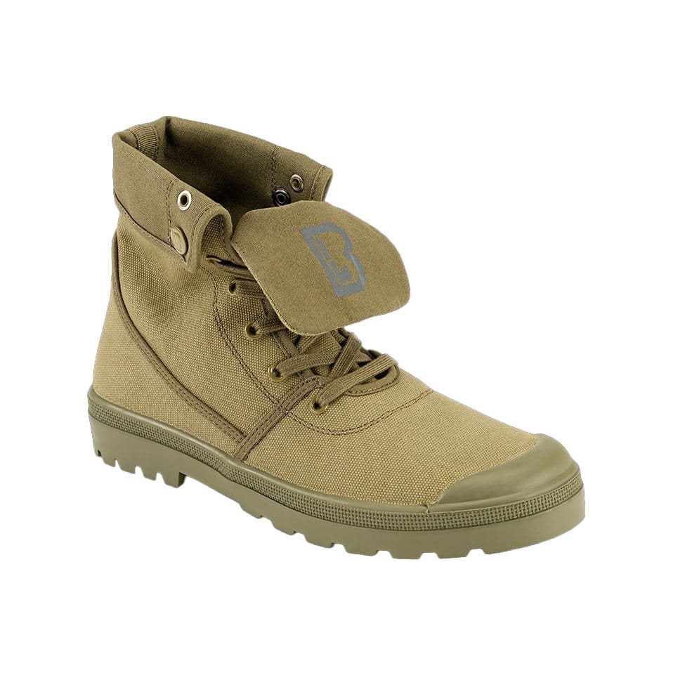 Zapatillas Military Sneaker verdes de lona, exterior 100% algodón
