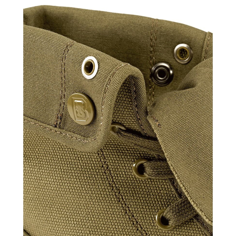 Zapatillas Military Sneaker verdes de lona, exterior 100% algodón