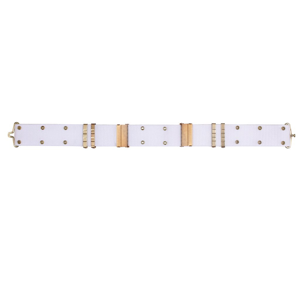 Cinturón LC1 G.I. de poliéster blanco, talla L, ancho 57 mm