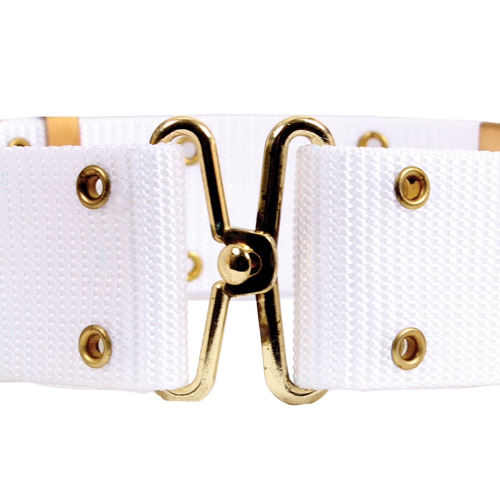 Cinturón LC1 G.I. de poliéster blanco, talla L, ancho 57 mm
