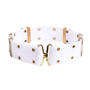 Cinturón LC1 G.I. poliéster blanco, ancho 57 mm, ajustable hasta 122 cm