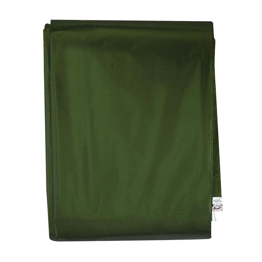 Manta de rescate aluminizada verde 215 x 130 cm, reverso oliva y cara plateada