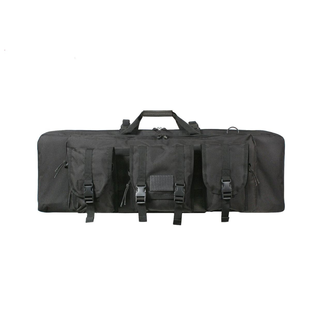 Funda negra para rifle 90 cm con acolchado y bolsillos para accesorios