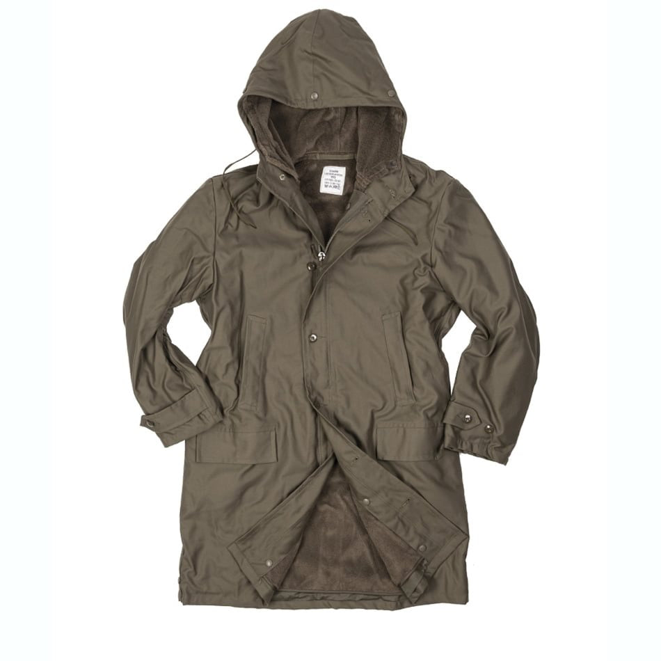 Parka BW larga verde con forro, vista frontal del producto 91010250