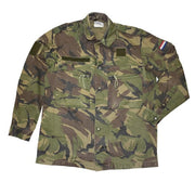 Chaqueta militar holandesa DPM usada, camuflada, con bolsillos frontales y bolsillo en manga