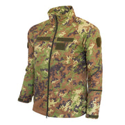 Chaqueta softshell italiana original con cremallera bidireccional y tres bolsillos
