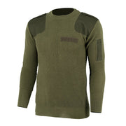 Jersey militar italiano verde reforzado en hombros y codos