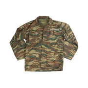 Chaqueta BDU griega Lizard Camo usada, patrón americano, original