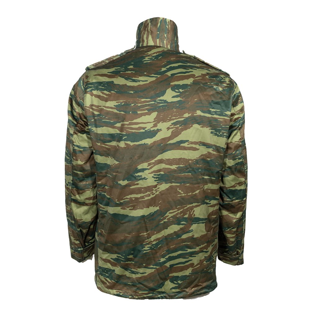 Parka M65 griega Lizard CAO usada Bunda 65