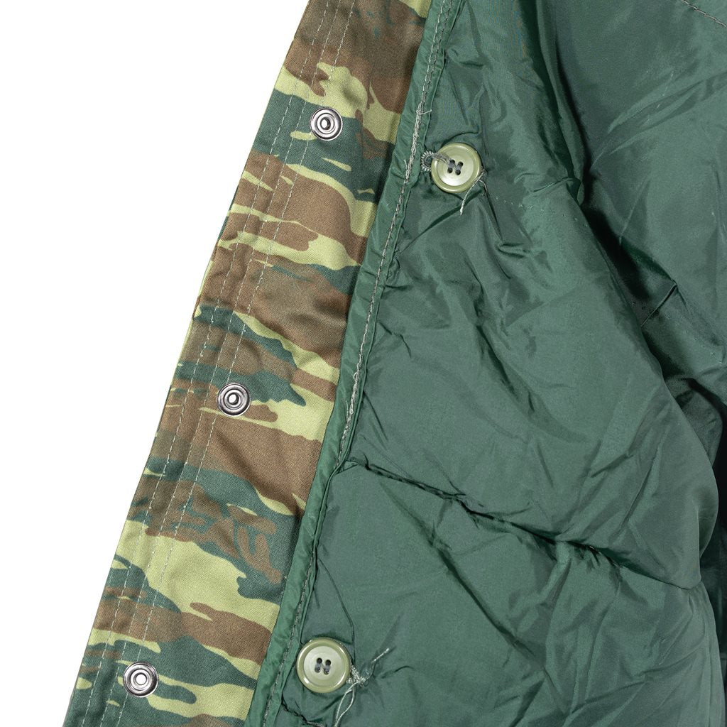 Parka M65 griega Izard Camo usada, vista frontal