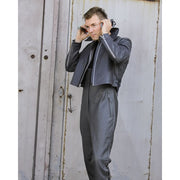 Pantalones de cuero BW U-BOOT grises usados - ID 91049950