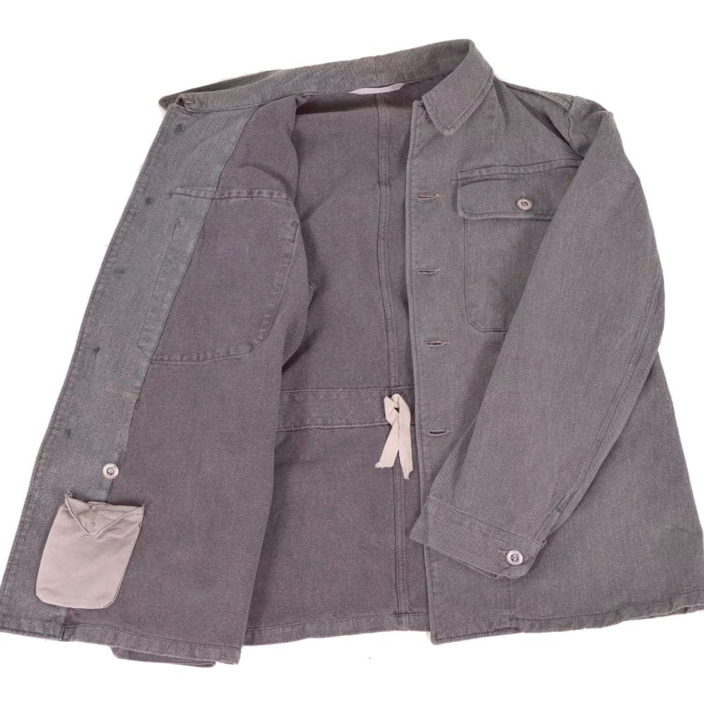 Camisa laboral militar suiza DENIM gris/verde usada