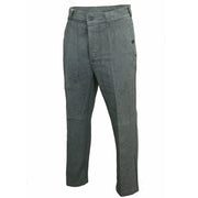 Pantalones de trabajo suizos denim grises, usados, 100 % algodón