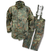 Conjunto impermeable BW Flecktarn (chaqueta y pantalon) trilaminado, usado