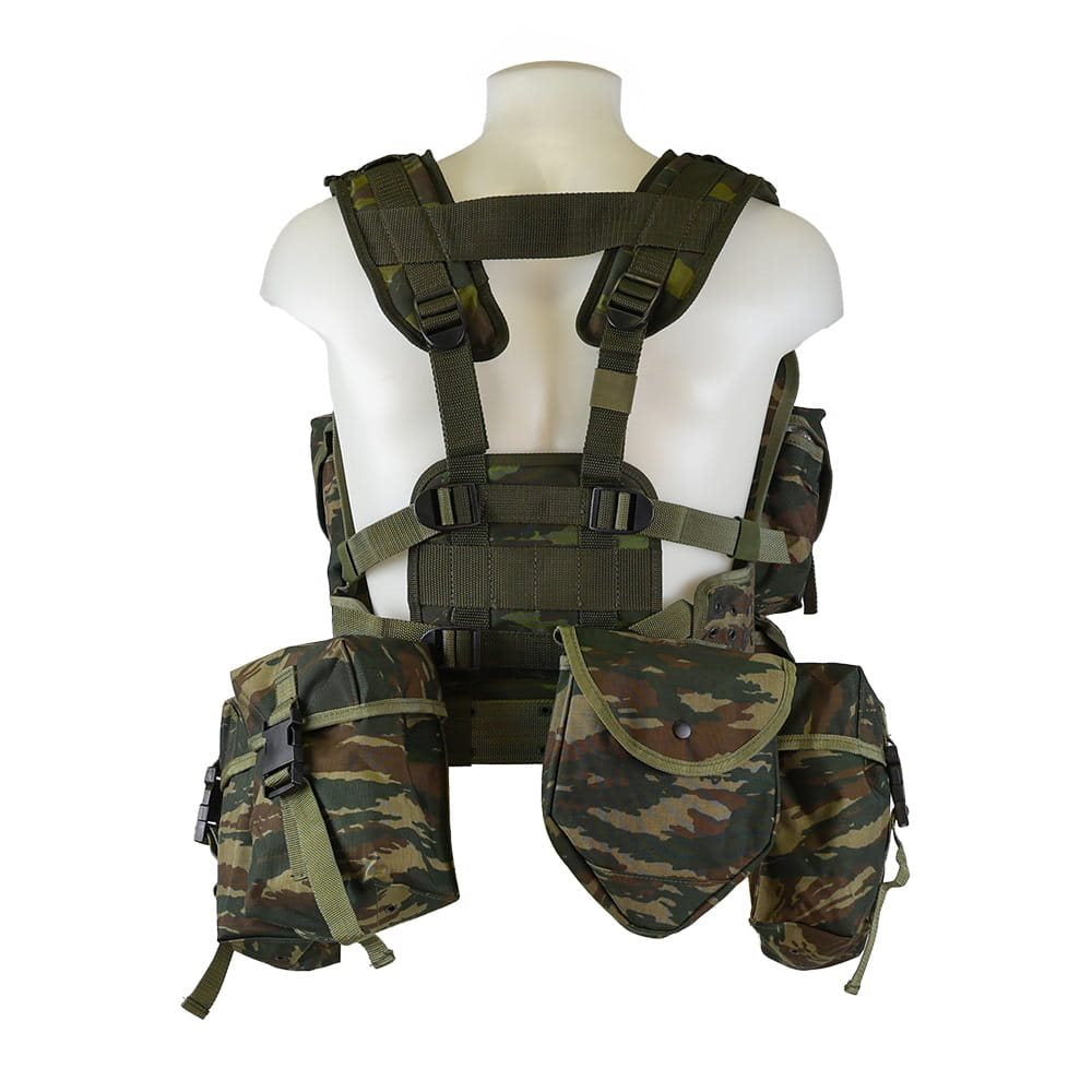 Chaleco griego Assault set 8 piezas LIZARD CAMO, usado ligeramente