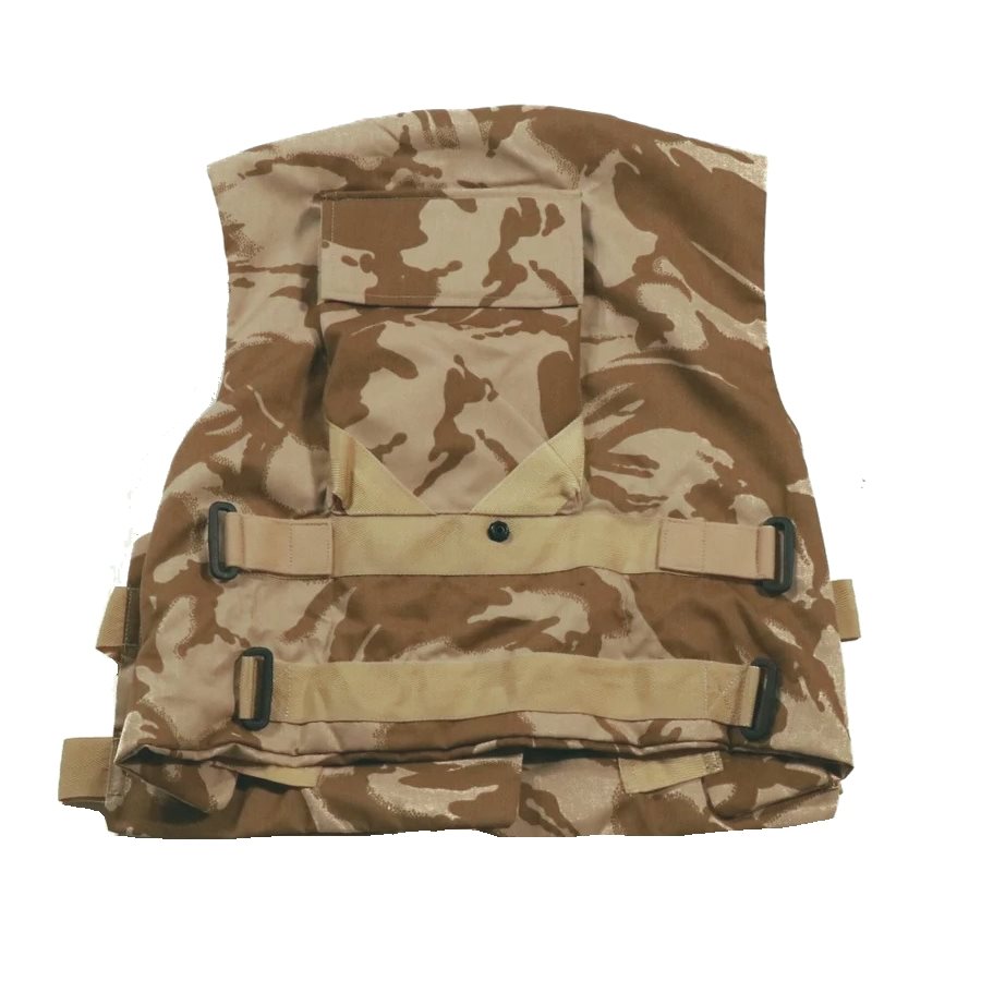 Chaleco FLAK británico de entrenamiento con relleno, camuflaje DPM Desert, usado