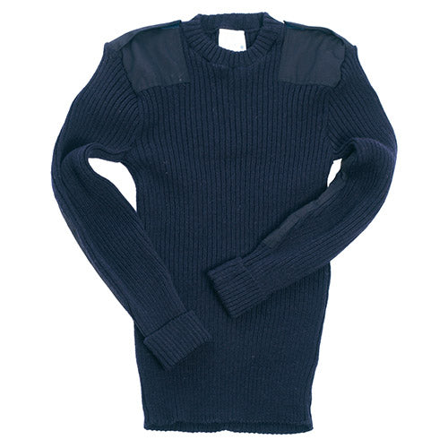 Jersey británico COMMANDO azul navy usado en buen estado
