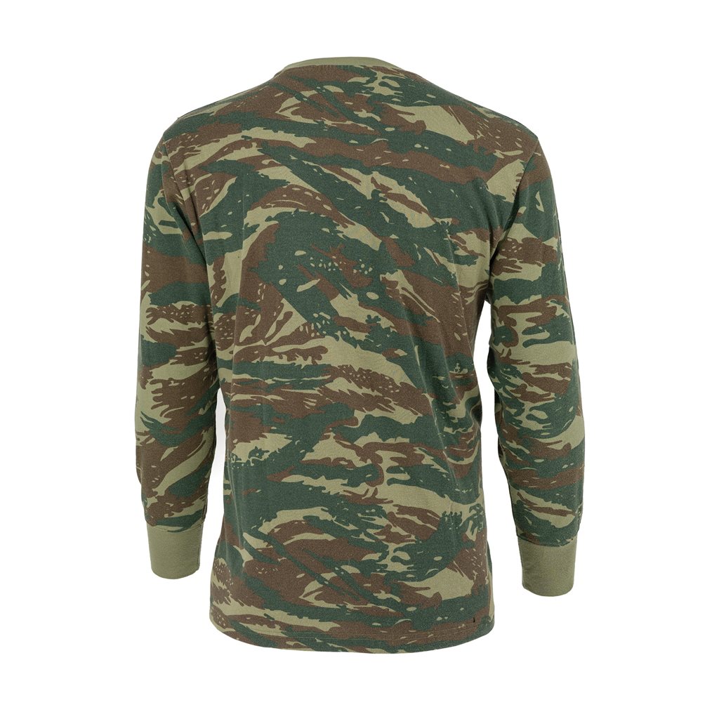 Camiseta manga larga camuflaje Izard griego usada