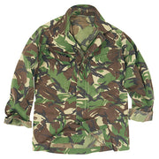 Blusa militar británica DPM manga larga, camisa de campo original con grandes bolsillos en el pecho