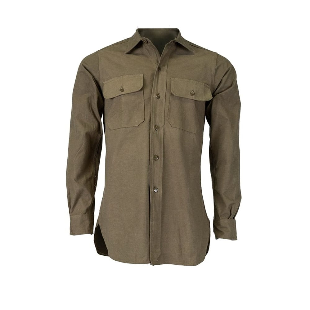 Camisa griega de campaña verde usada - 91093600GR
