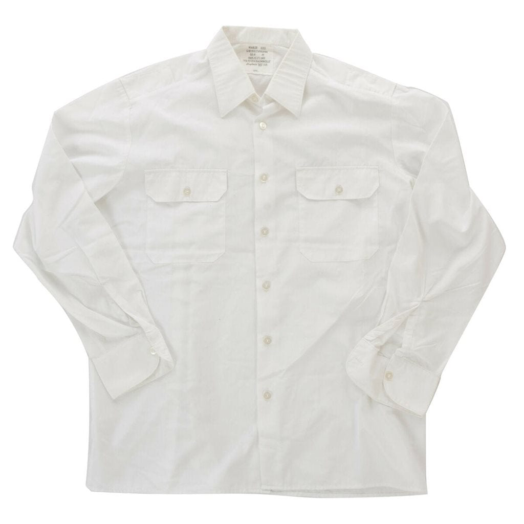 Camisa BW blanca de servicio manga larga usada