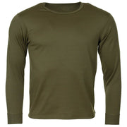 Camiseta térmica de manga larga usada, original del ejército británico