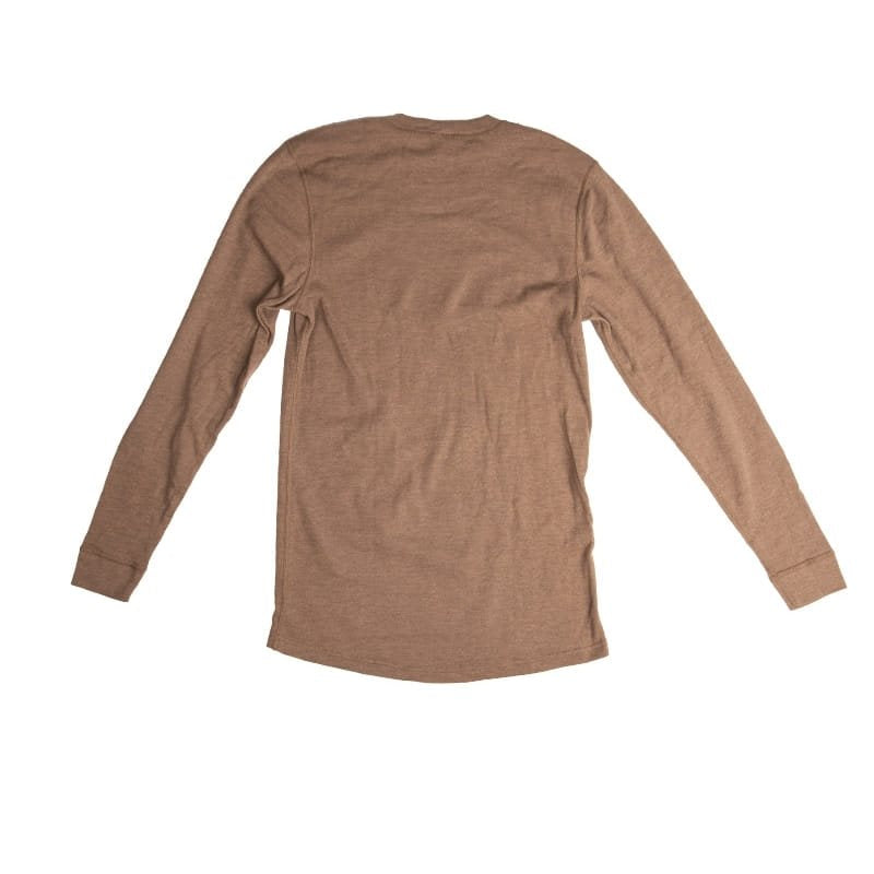 Camiseta manga larga aramida marrón ligeramente usada con triple costura