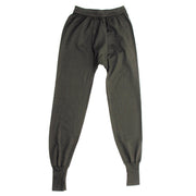Spodky BW pantalones térmicos verdes usados, 100% algodón, entrepierna reforzada y cintura elástica