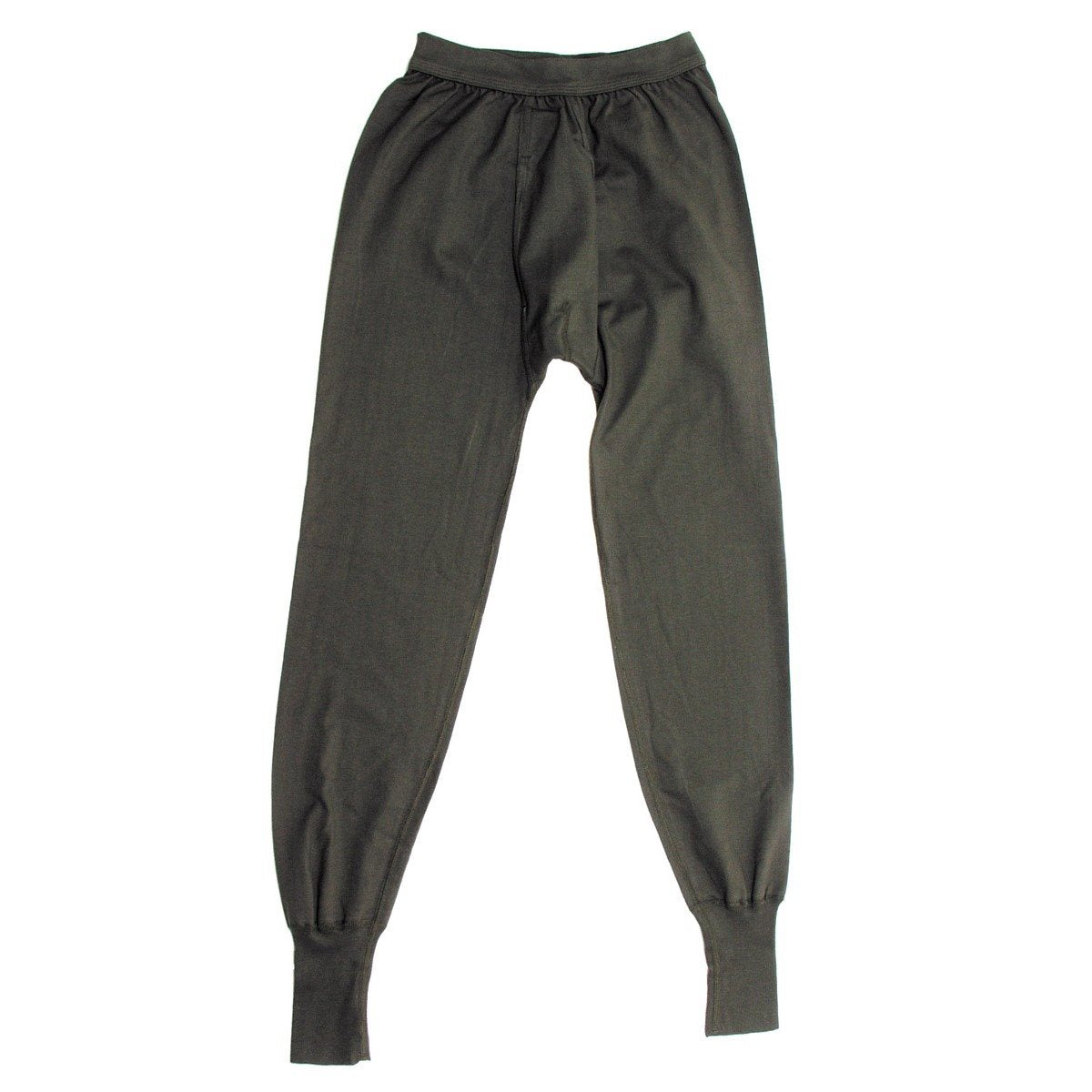 Spodky BW pantalones térmicos verdes usados, 100% algodón, entrepierna reforzada y cintura elástica