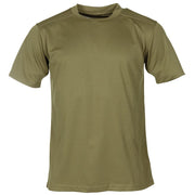 Camiseta técnica verde usada por el Ejército Británico, manga corta