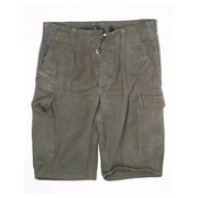 Pantalones cortos BW moleskin verdes usados, talla 12 (cintura aprox. 82 cm)