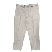 Pantalones BW de algodón blancos con cinturón