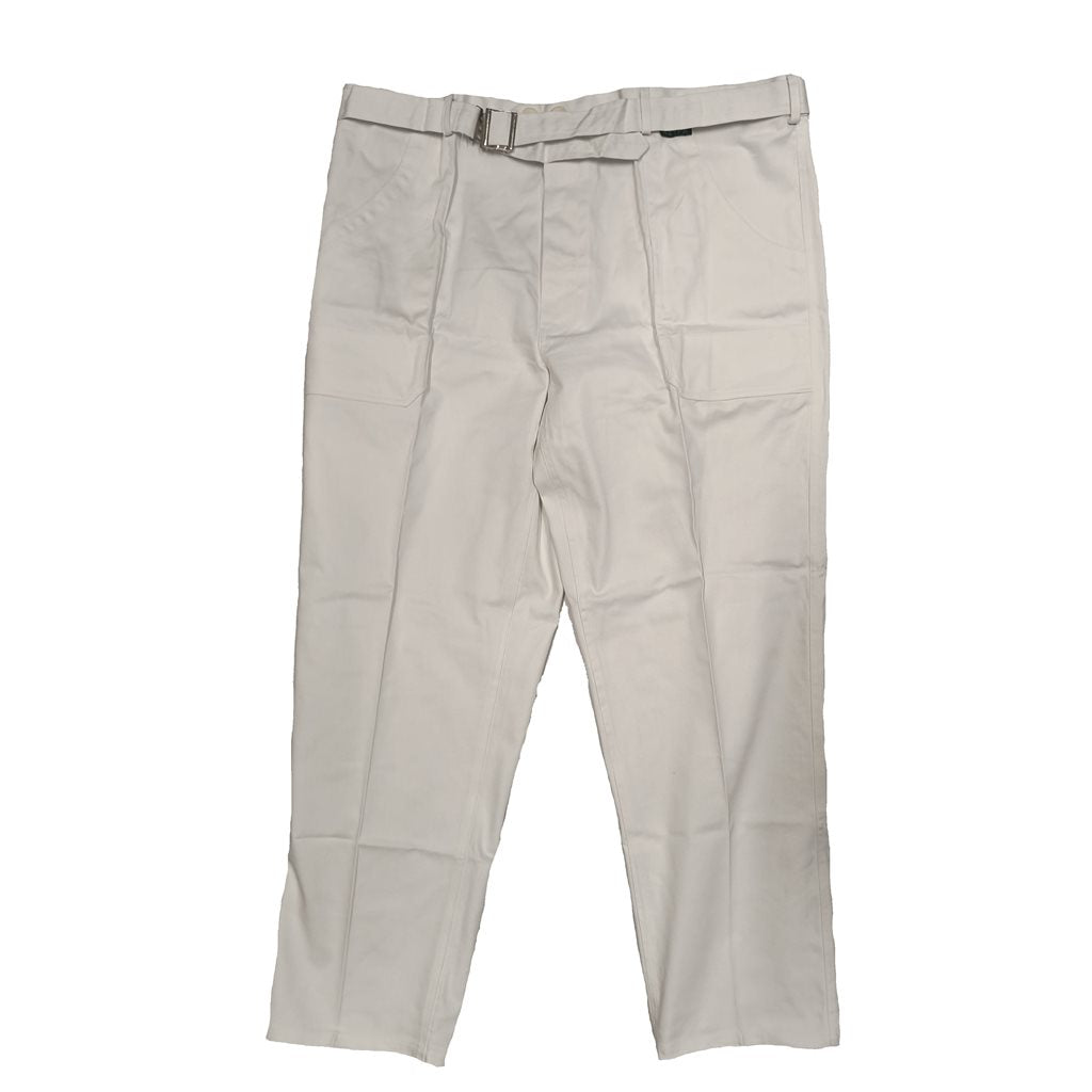 Pantalones BW de algodón blancos con cinturón