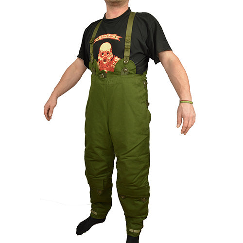 Pantalones moteros suecos acolchados verdes usados
