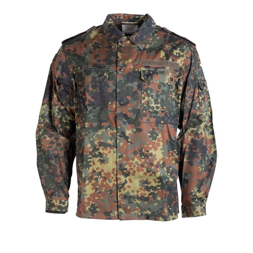 Blusa militar BW Flecktarn usada - camuflaje Flecktarn