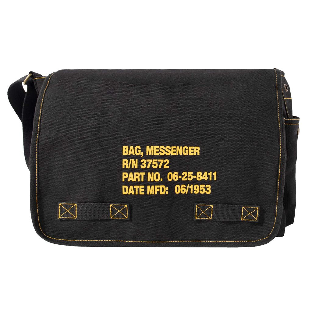 Bolsa bandolera CLASSIC MESSENGER verde de lona ROTHCO, estilo vintage con correa ajustable