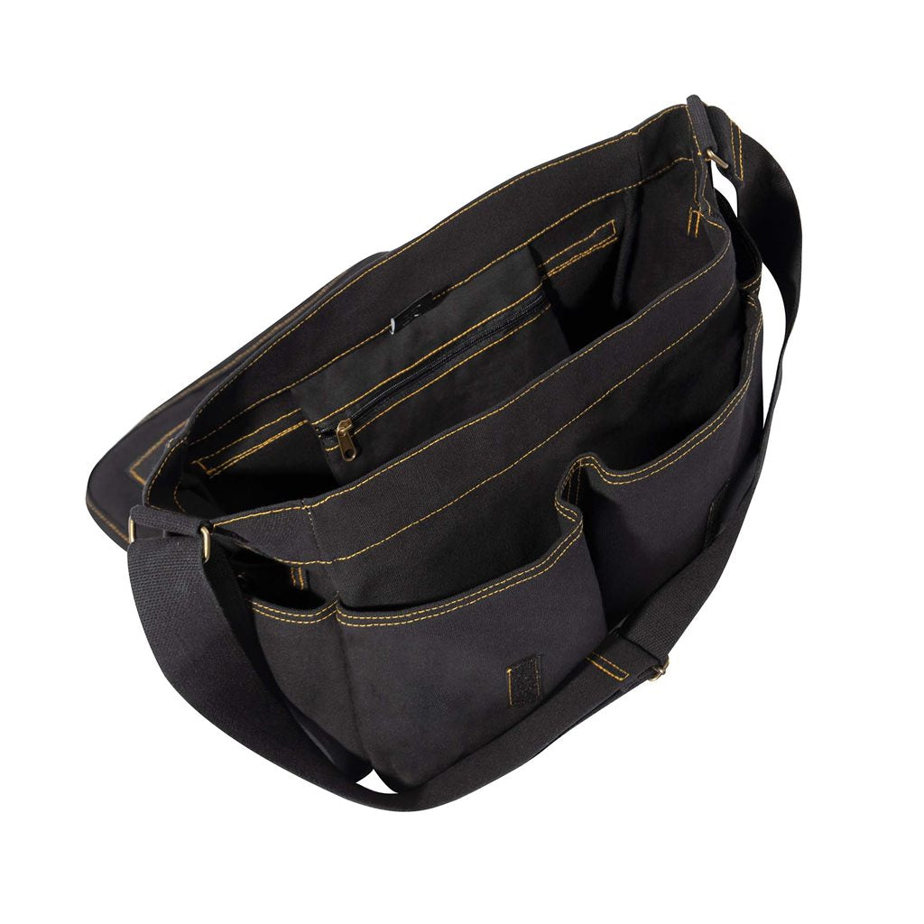 Bolsa bandolera CLASSIC MESSENGER verde de lona ROTHCO, estilo vintage con correa ajustable