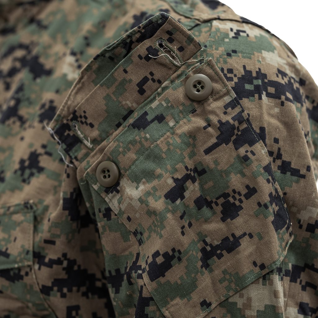 Blusa USMC MARPAT Digital Woodland original usada con cuatro bolsillos