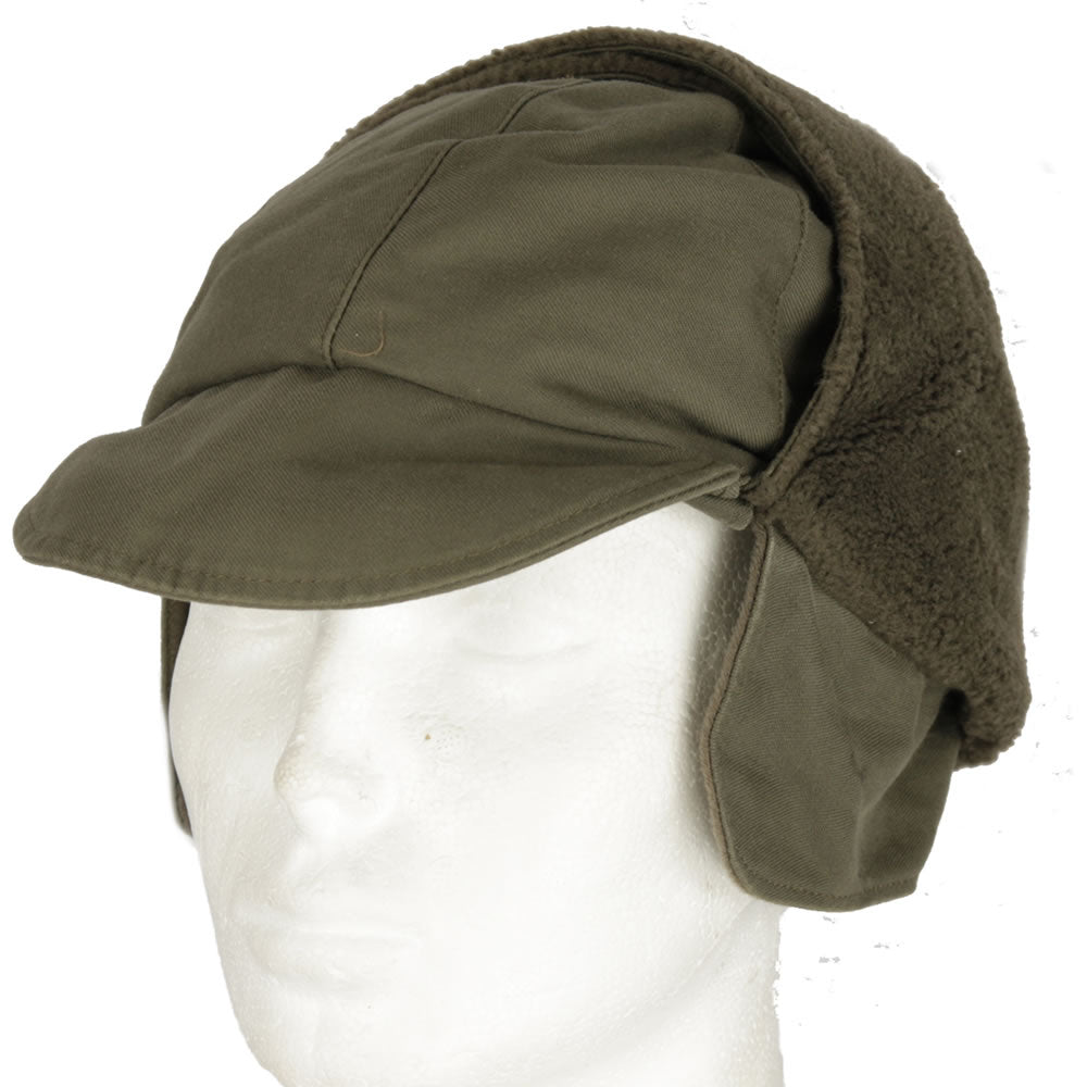 Gorro BW de invierno con visera verde usado (Bundeswehr)