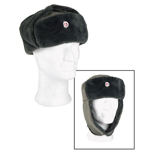 Gorro tipo beranice NVA HEER gris con insignia pequeña, gorro militar original sin usar