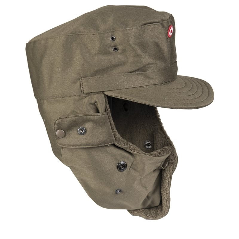 Gorro de invierno militar verde - original del ejército austríaco