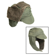 Gorro holandés de invierno verde con visera y cubreorejas (ID 91212400)