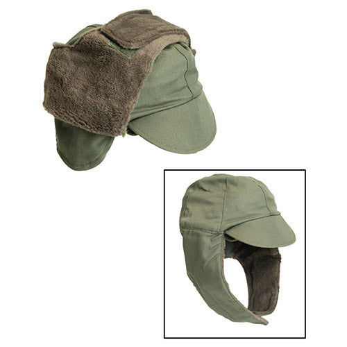 Gorro holandés de invierno verde con visera y cubreorejas (ID 91212400)