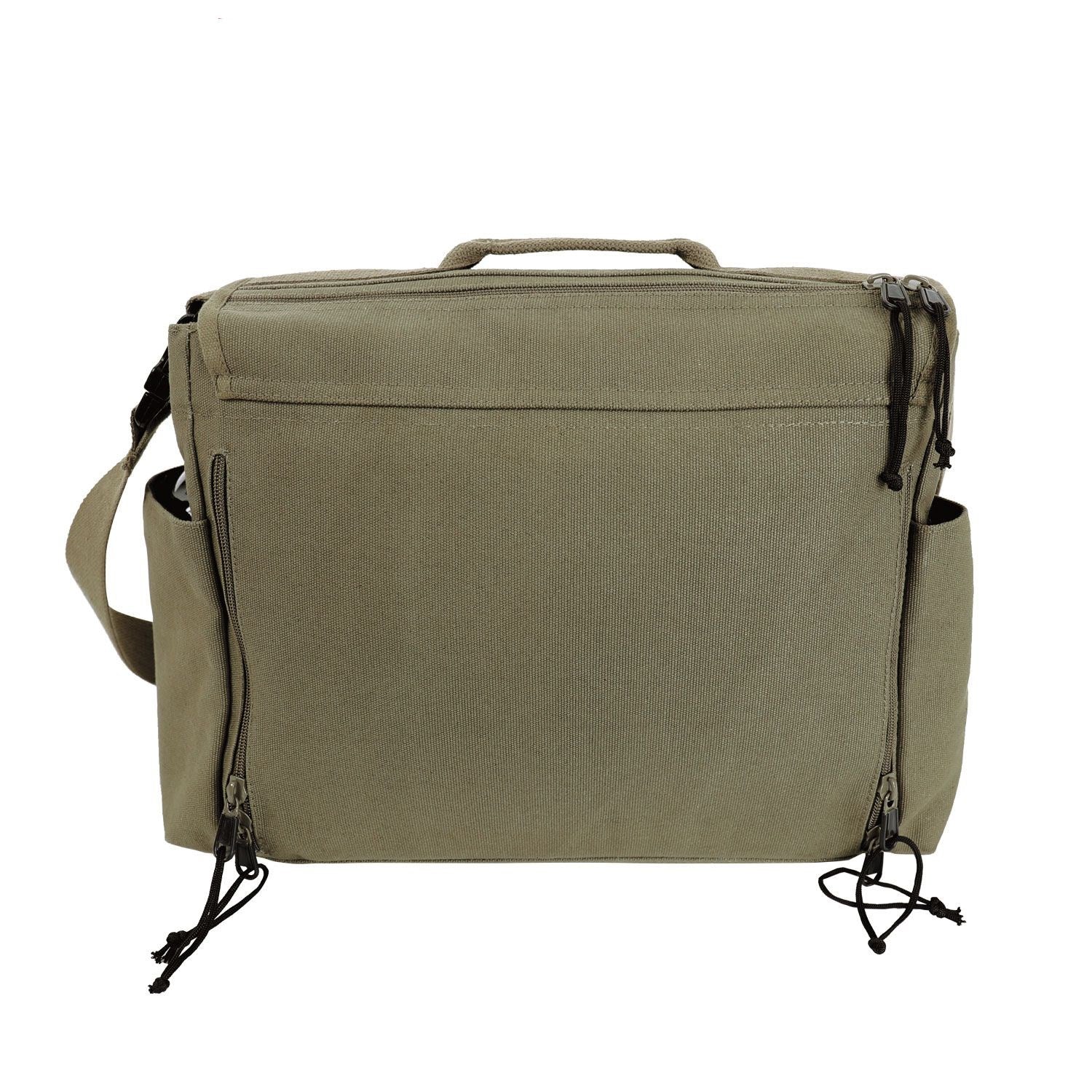 Bolso bandolera CONCEALED CARRY Messenger verde para porte oculto y uso urbano